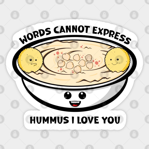 Time For Hummus Sticker by Art by Nabes